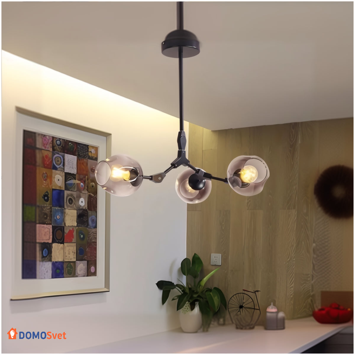 Люстра Glass Black Smoky Grey Domosvet Design 25103-244059