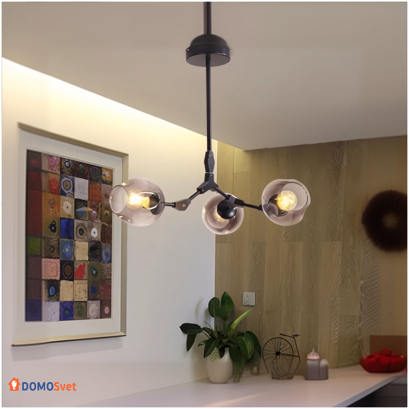 Люстра Glass Black Smoky Grey Domosvet Design 25103-244059
