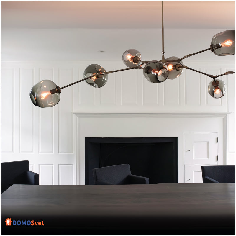 Люстра Glass Black Smoky Grey Domosvet Design 25103-244059