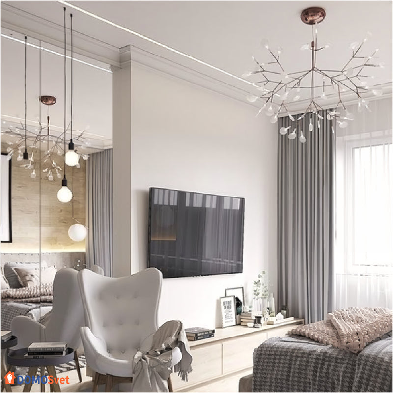 Люстра Led Petals Copper Domosvet Design 25103-244084