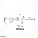 Люстра Glass Gold Clear Domosvet Design 25103-244100