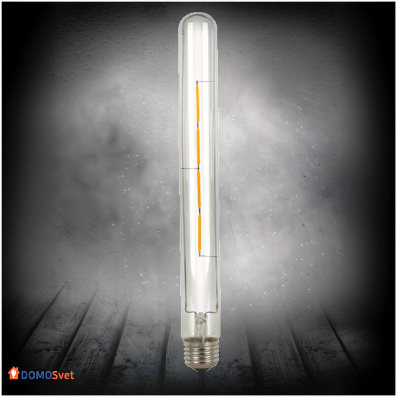 Лампа Эдисона Led T30*300mm 6w 2200k Диммируемая Domosvet Design 25103-244118
