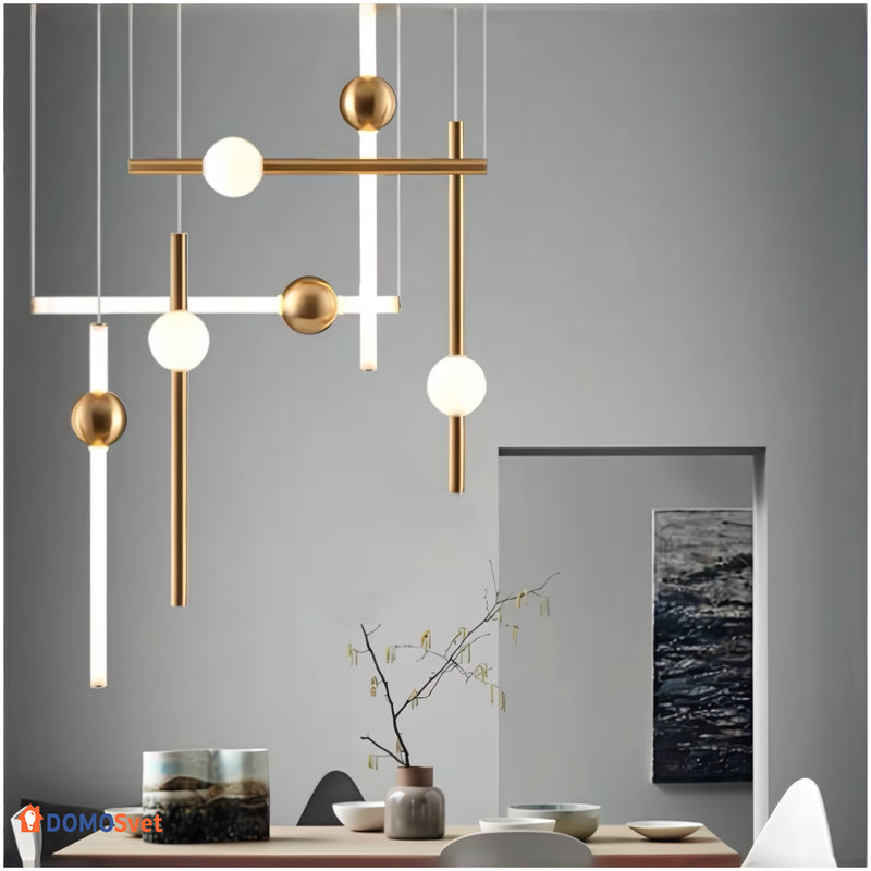 Підвіс Led Elements Gold White Domosvet Design 25103-244121