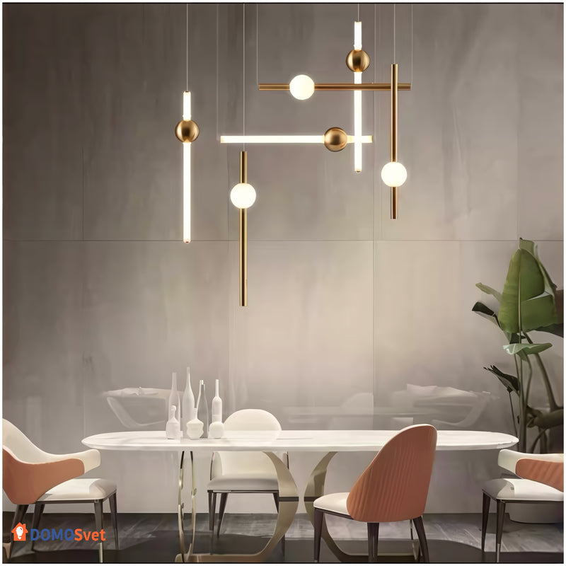 Підвіс Led Elements Gold White Domosvet Design 25103-244121