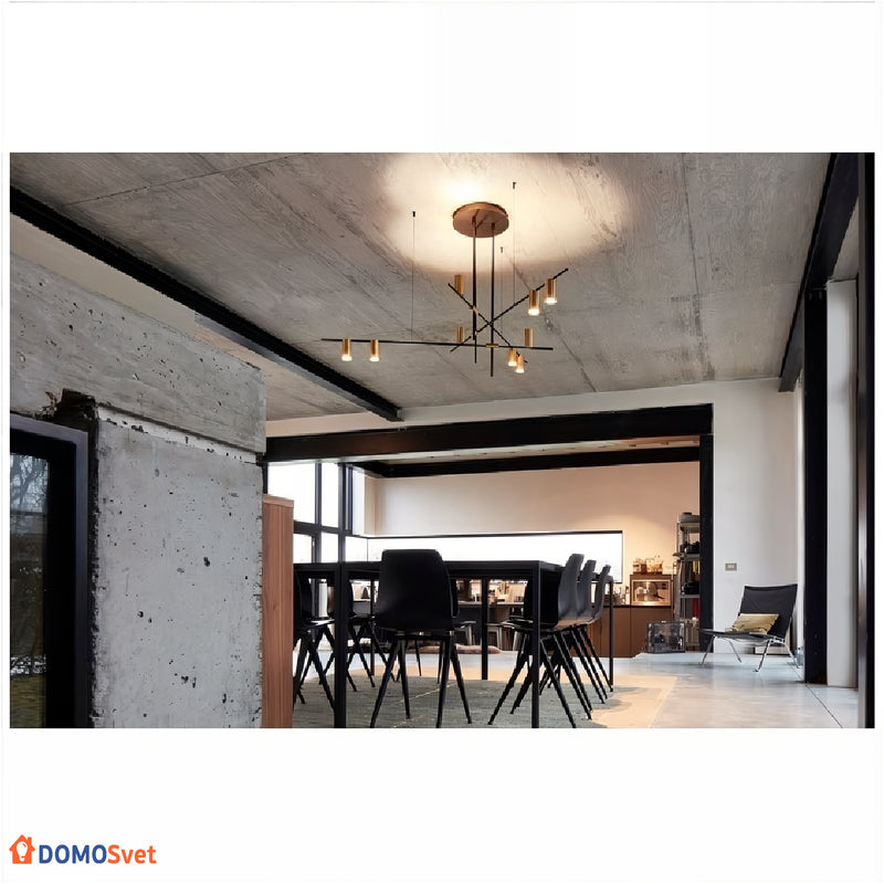 Люстра Led Black Gold Domosvet Design 25103-244129