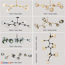 Люстра Glass Gold Blue Domosvet Design 25103-244201