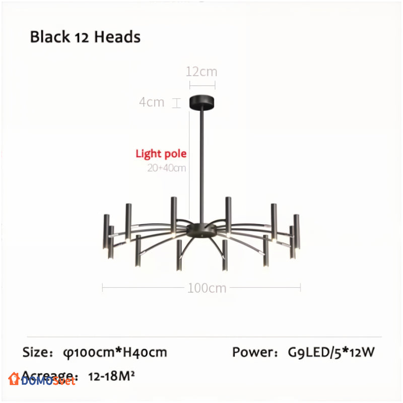 Люстра Dial Black Domosvet Design 25103-244218