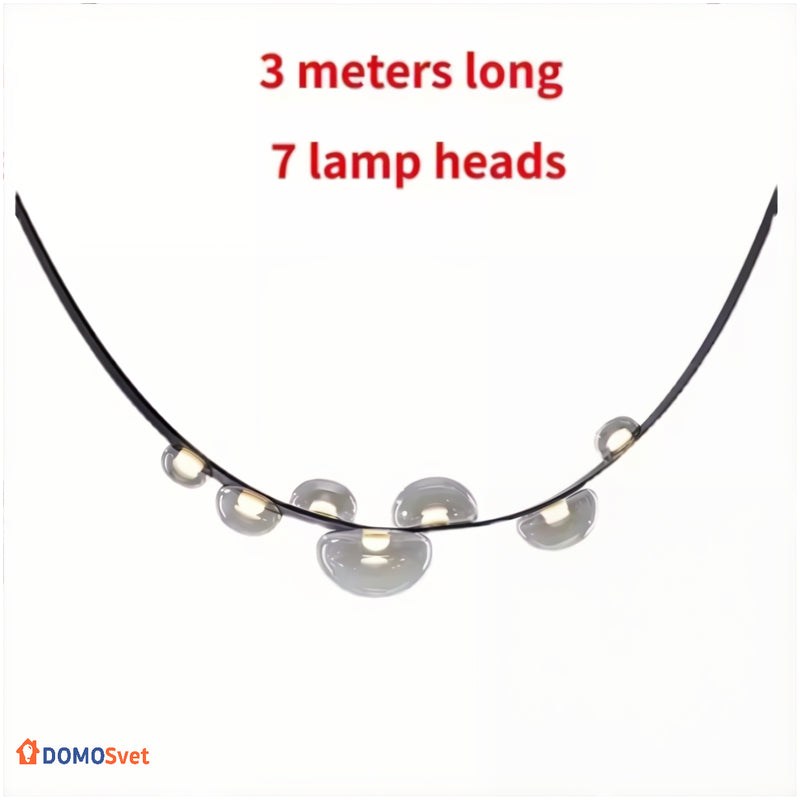 Підвісна Led Люстра Fancy Smoky Grey Domosvet Design 25103-244234