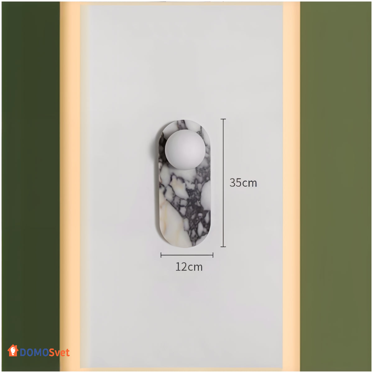 Настінний Світильник Coun Marble Light Domosvet Design 260814-248940