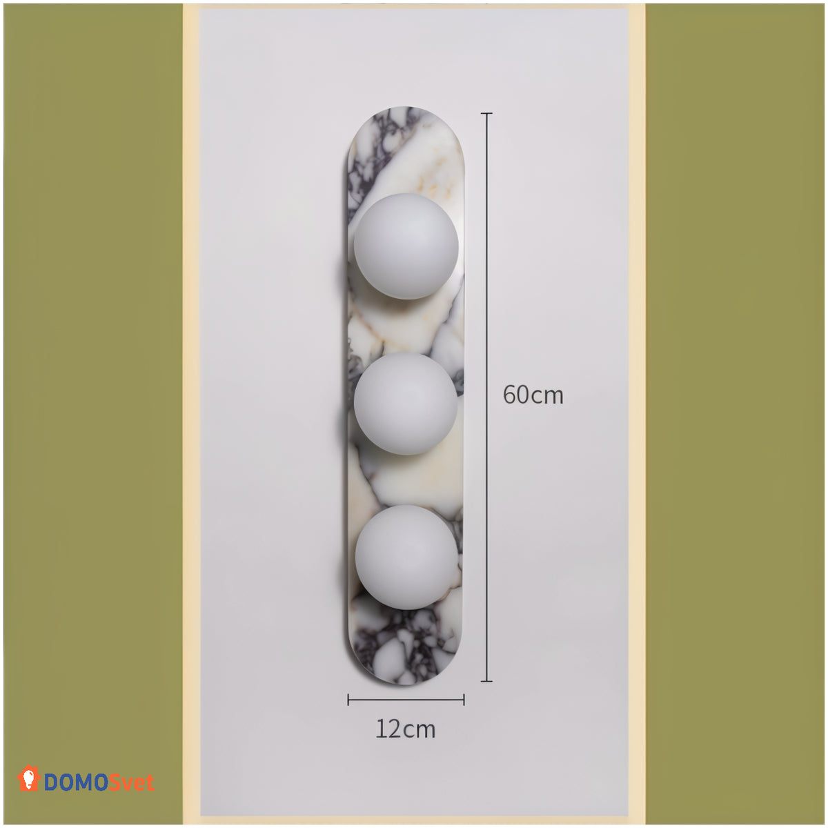 Настінний Світильник Coun Marble Light Domosvet Design 260814-248955