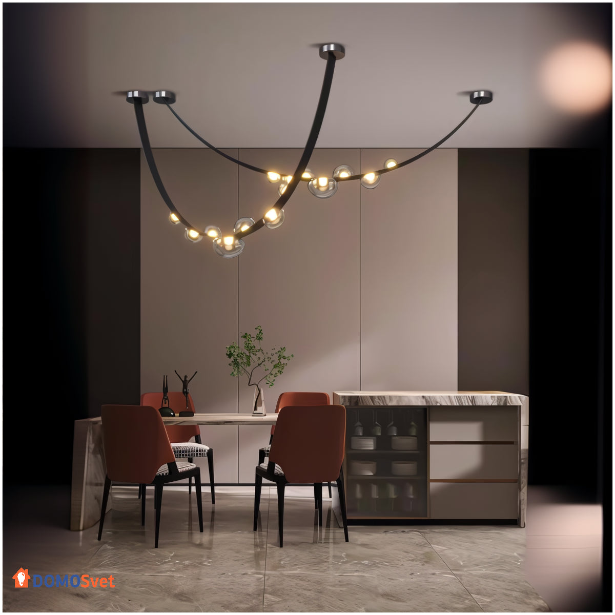 Люстра Dew Lamp Clear Domosvet Design 260814-248957