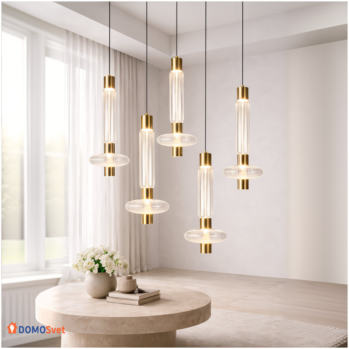 Люстра Veloro Tubus Domosvet Design 260814-249046