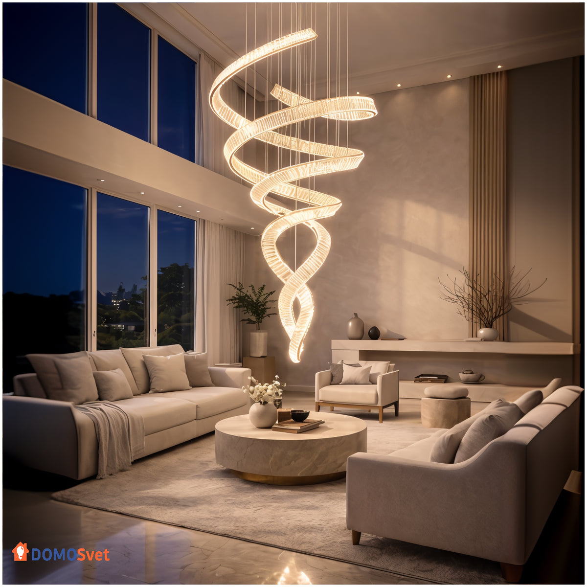 Люстра Spiral Quwi Domosvet Design 260814-249058