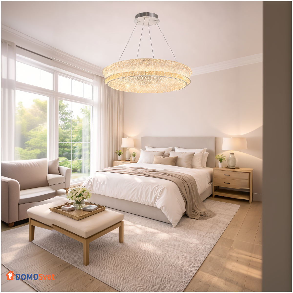 Люстра Crystal Halo Chrome Domosvet Design 260814-249065