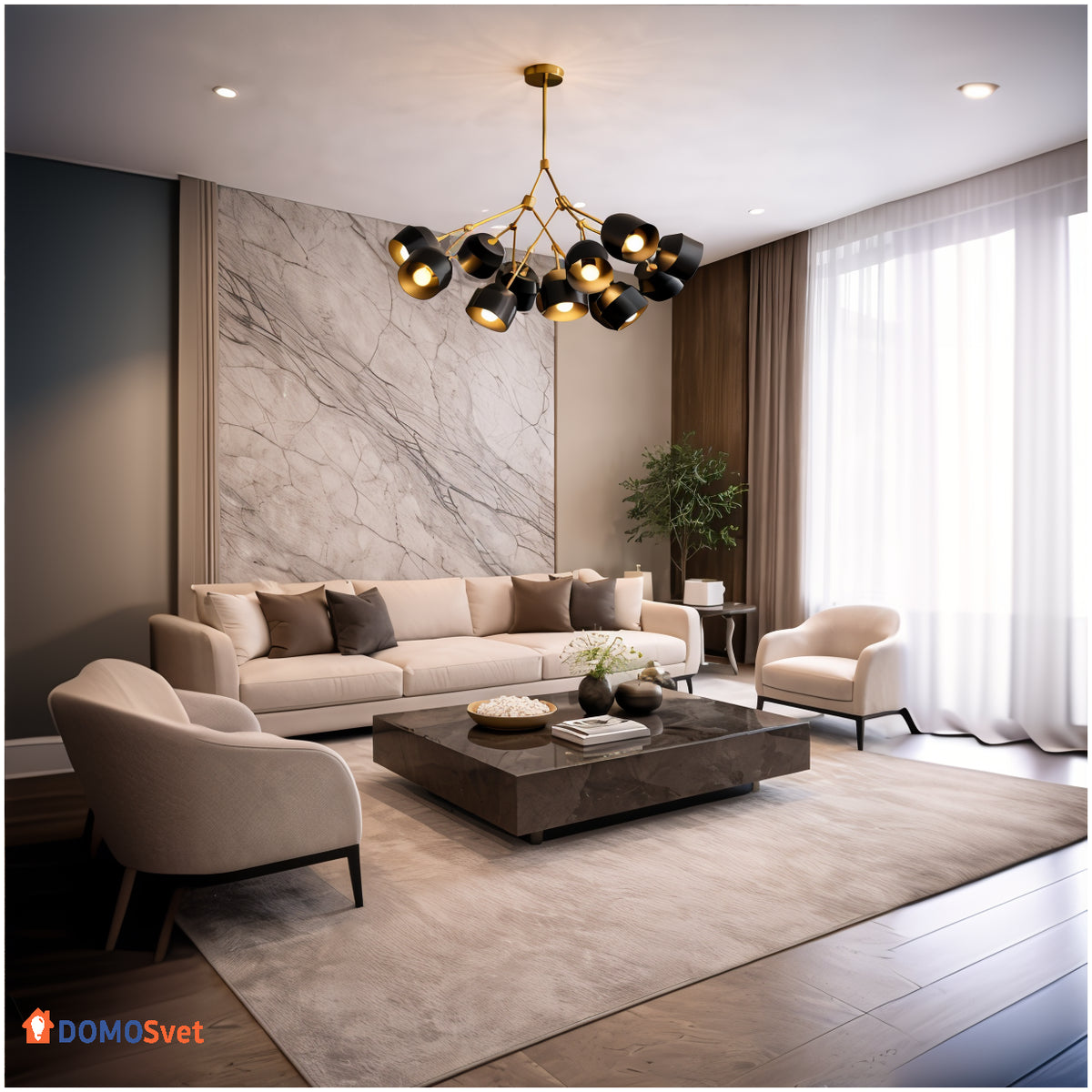 Люстра Noeud Blanc Domosvet Design 260814-249131