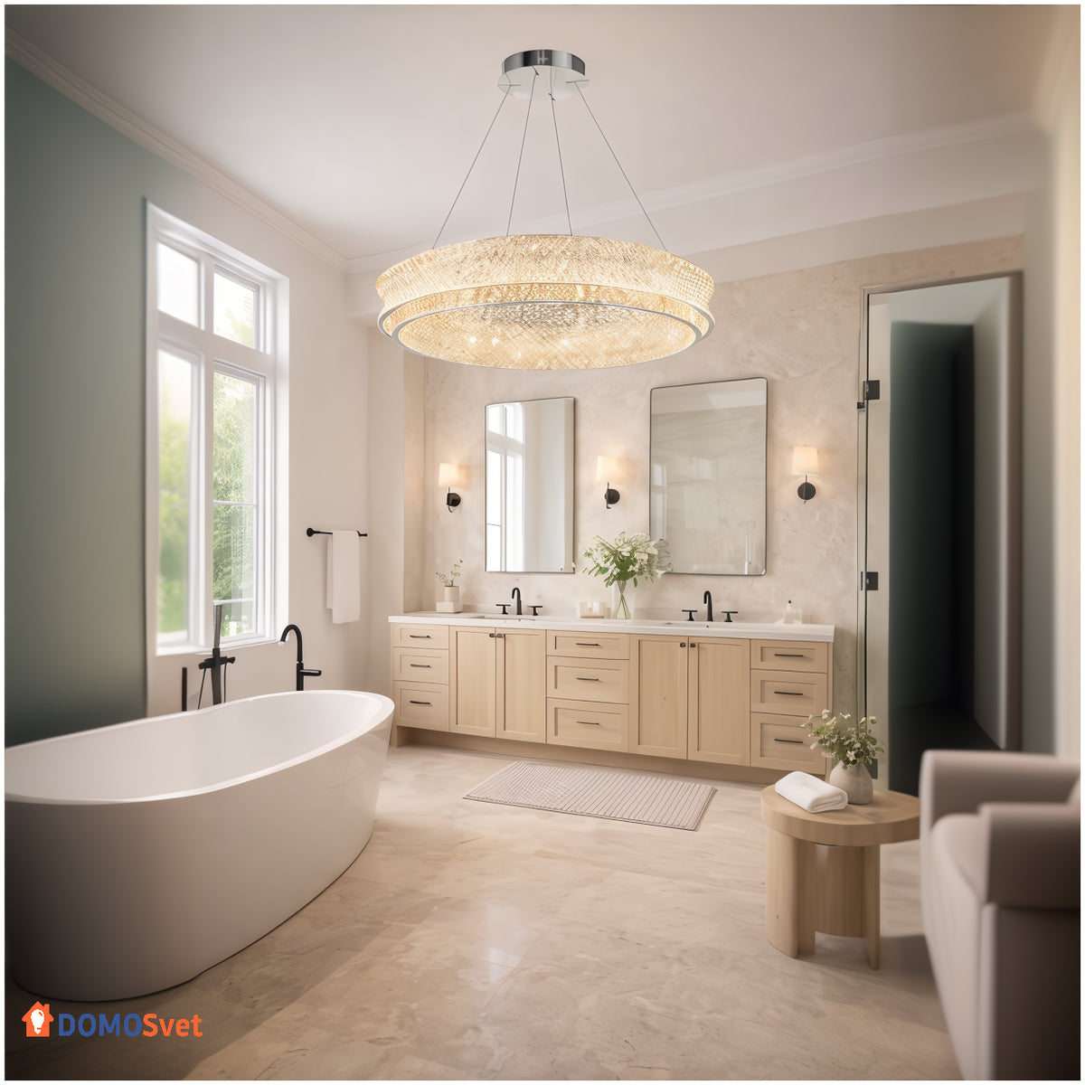 Люстра Crystal Halo Chrome Domosvet Design 260814-249151
