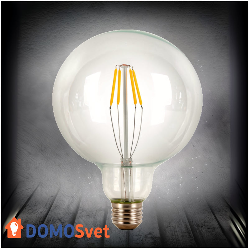 Лампа Едісона Led G125 4w 2700k Диммована Domosvet Design 21053-35311