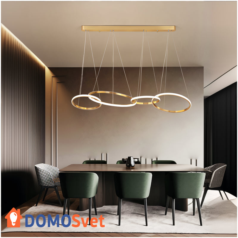 Люстра Chain Gold Lamp Domosvet Design 211014-36774
