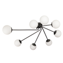 Люстра стельова чорна з білими плафонами H-30 cm E27*8 Black+White Bollo 250731-100005469