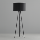 Торшер тринога чорний з чорним абажуром Моно H-176 cm E27 Black Mono 250740-100005494