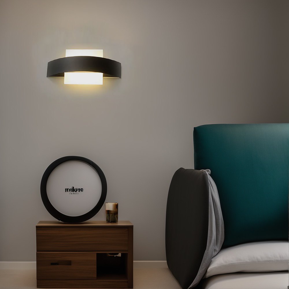 Настінний світильник L-25 cm Led 4W 4000K Black + White Square 250118-100004068