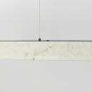 Підвісна люстра біла з імітацією мармуру L-100 cm / L-120 cm / L-150 cm Led White Marble 251018-100006438