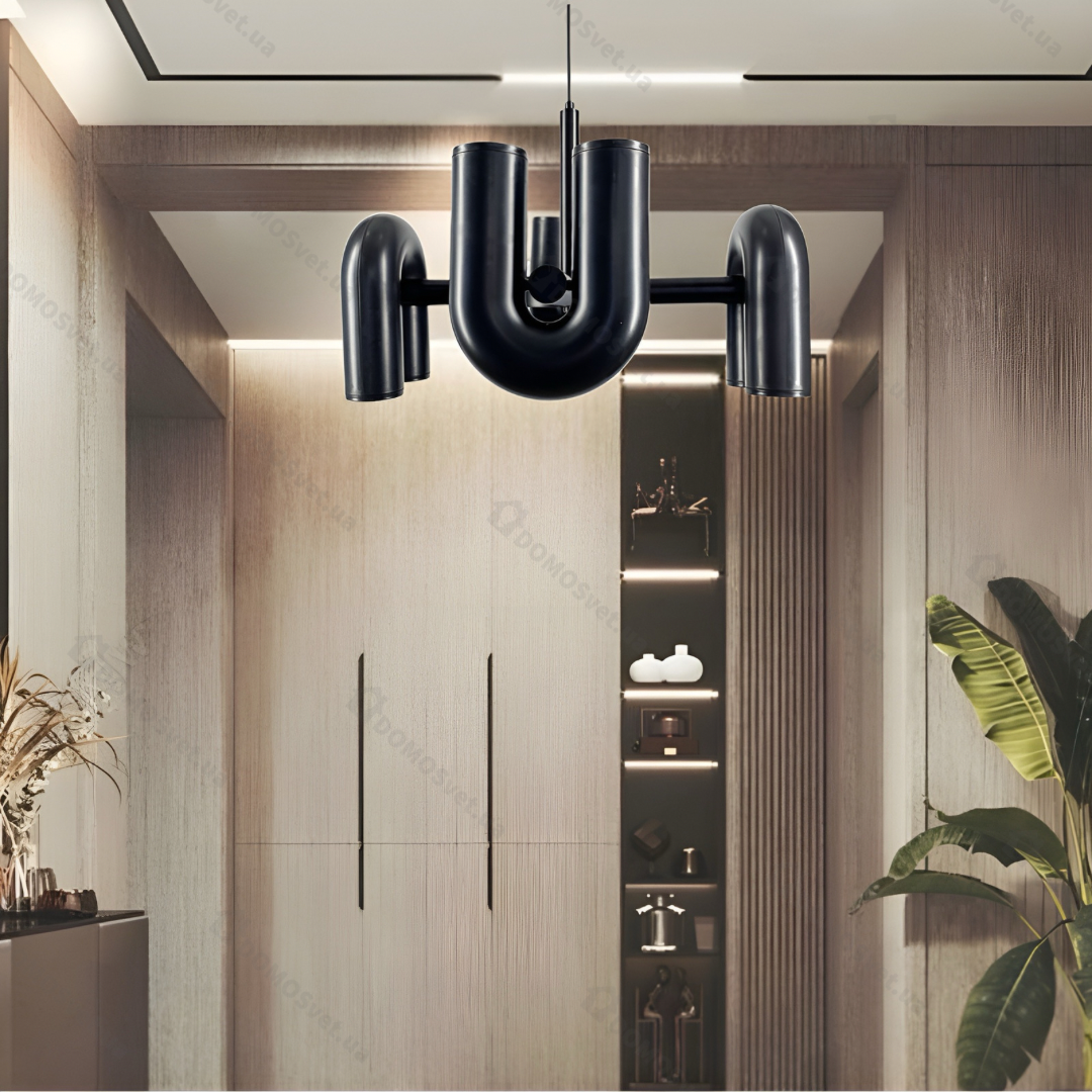 Підвісні світильники 4000К D-60 cm Led 28W / D-80 cm Led 42W / D-100 cm Led 56W Black Track Lamp 231018-100002692