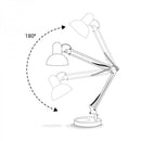 Настільна лампа біла регулююча L-33.5 cm E27 White Lamp 251064-100006371