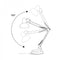 Настільна лампа біла регулююча L-33.5 cm E27 White Lamp 251064-100006371