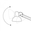 Настільна лампа чорна регулююча L-33.5 cm E27 Black Lamp 251064-100006370