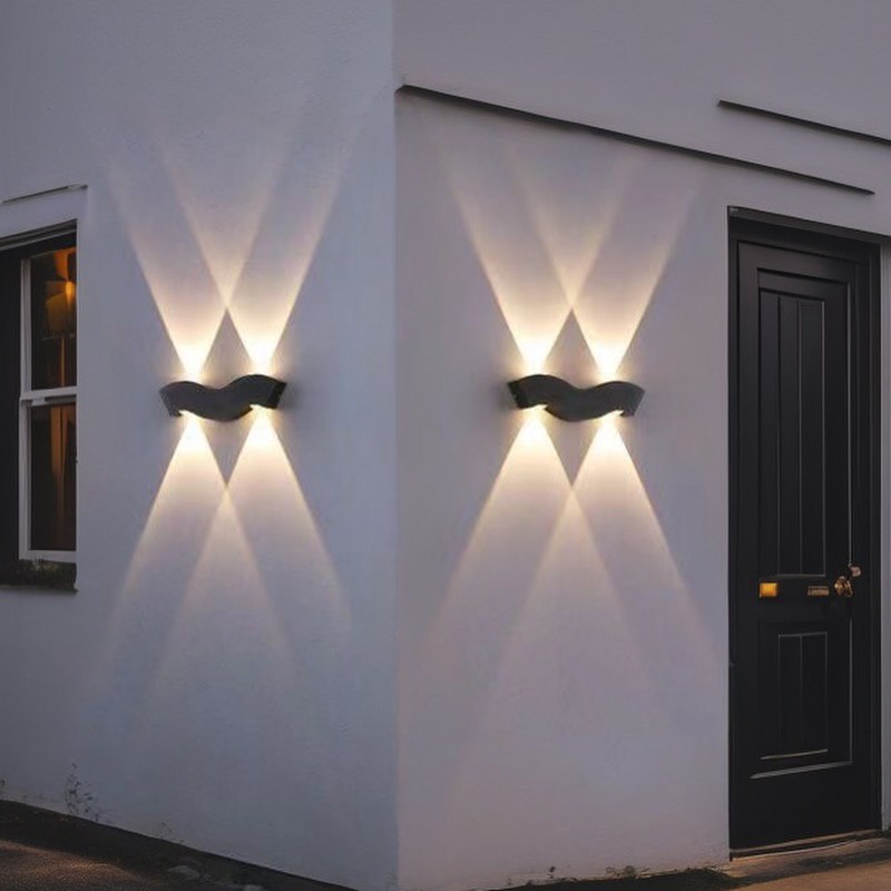 Настінні світильники Wavy wall Led 5W 4000K IP65 White / Black 250376-100004222
