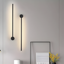 Бра лінійні чорний без хвостика H-60 cm Led 3500K Pipe Pin Black Matt 230220-100001395
