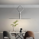 Люстра чорна геометрична підвісна L-170 cm H-137 cm Led 50W 4000K Black Elements 230758-100002336