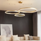 Люстра підвісна золоті кільця L-142 cm Led D-40+60+80 cm 112W 3500К Total Rings Gold Matte 210720-100000146