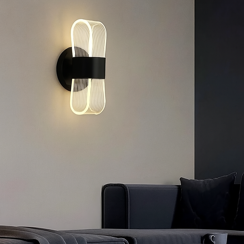 Настінний світильник Лед золотий, чорний, білий H-21 cm Led 24W 3000K-6000K Black / White / Gold Porima  230149-100001355
