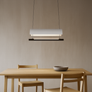 Світильник підвісний з одинарним корпусом Парус L-30 cm Led Black+White Canvas 250718-100005503