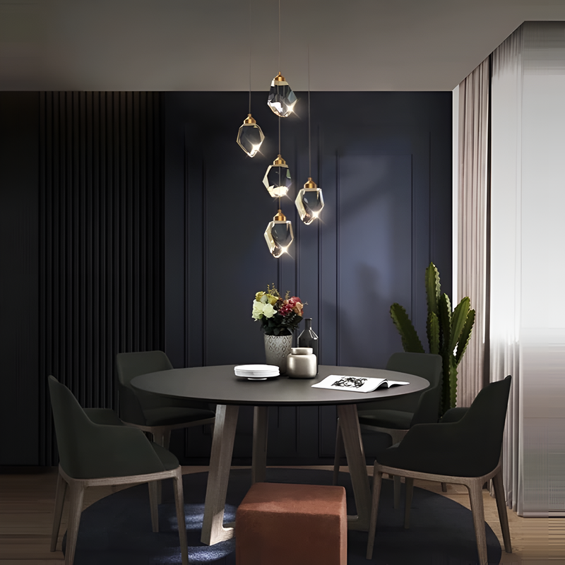 Підвісний світильник золотий / срібний 4000К LED Gold / Silver 5w Crystal shine 210722-100000174