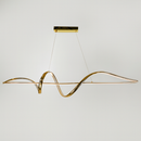 Люстра підвісна золота світлодіодна Хвиля L-120cm Led 22W French Gold Wave 250718-100005683