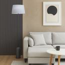 Торшер чорний з сірим абажуром H-150 cm E27 Black+Grey 250739-100005462