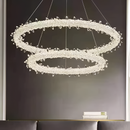 Підвісна люстра з двома кільцями LED 80W золотиста / срібна2-rings Gold / Chrome D-80+60 см 231258-100002926