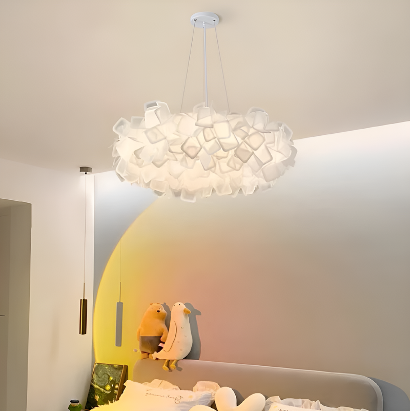 Cвітильник підвісний білий Хмаринка Квітка Flower D-53 cm Cloud Lamp 231258-100002920