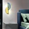 Бра скляне жовто-блакитне півкруги H-50 cm W-28 cm Led 10W 3000К Circles color Yellow-blue 230858-100002431