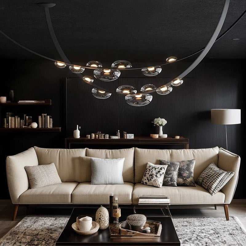Підвісний світильник чорний Led 35W L-300 cm Led 35W Black Pumpo Bubbles 240622-100003401