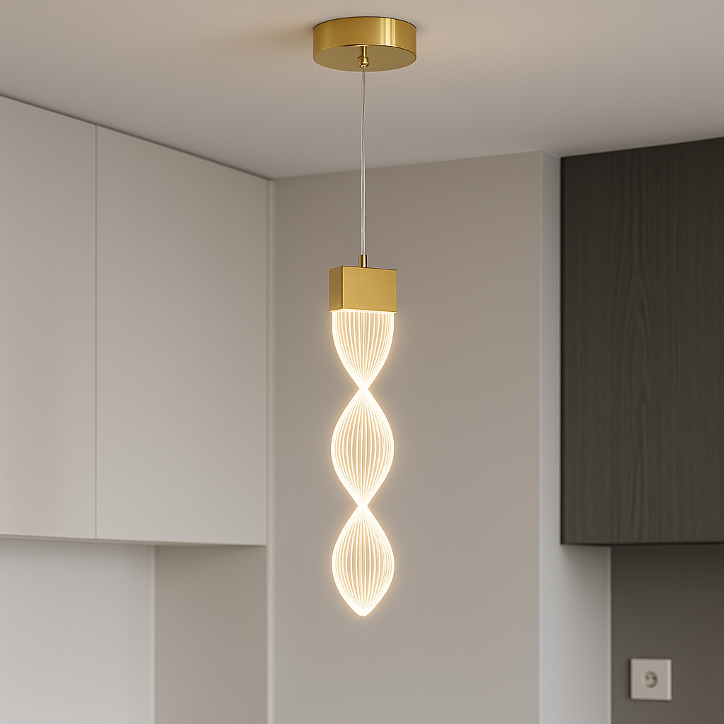 Підвісний світильник Wave 4500К 3.5W Gold 250635-100005150