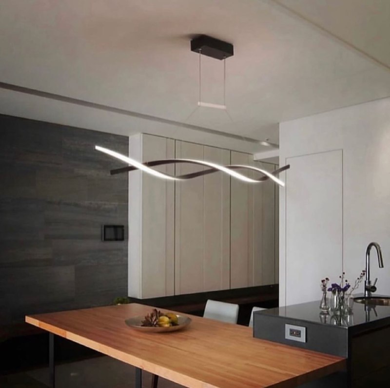 Підвісний світильник з пультом Gemo led lamp L-120 Led 44W 3000K 4000K 6000K Black 240519-100003281