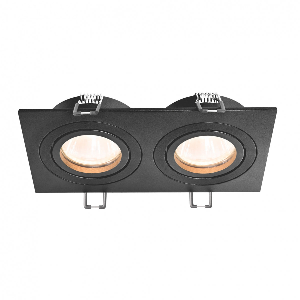 Точковий врізний світильник GU10х2 60W Black 250654-100005202