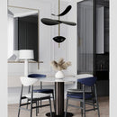 Люстра чорна з пелюстками D-40 cm / D-60 cm Led 4000K Black Flower 250918-100002039