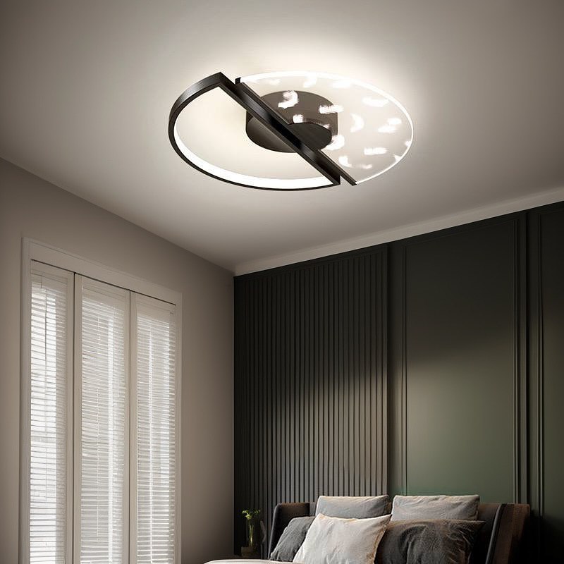 Стельовий світильник світильник з пультом Pero ceiling D490 Led 48W 3000K 4000K 6000K Black 250335-100004229