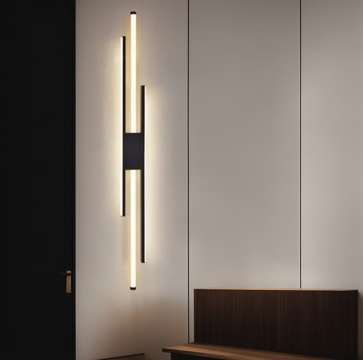 Настінні світильники H-56 cm/ H-76 cm Led 9W / 12W 4000K Black + White Strong lines 241022-100003927