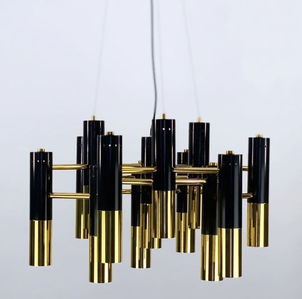 Люстра Spot Black + Gold D-35 см / D-60 см 230518-100002049